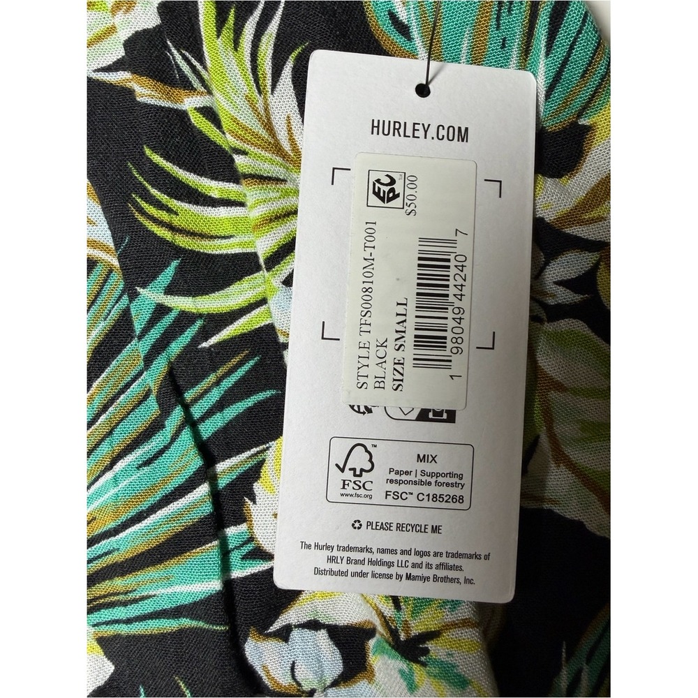 NWT Hurley Tropical Floral Skater Mini Skirt Hawaiian Coastal Small - Picture 4 of 10